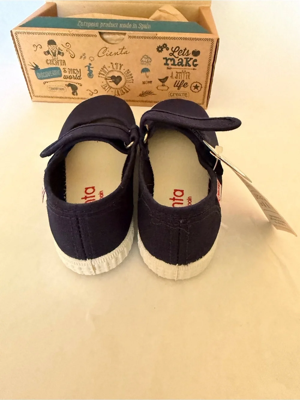 Cienta Marino Kids Slip-On Shoes - Navy